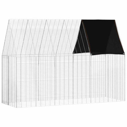 Gabbia per Conigli Argento 300 x 100 x 210 cm Acciaio zincato | homemem39