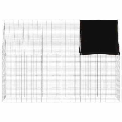 Gabbia per Conigli Argento 300 x 100 x 210 cm Acciaio zincato | homemem39