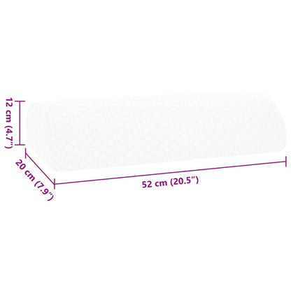 Cuscino per Gambe Bianco 52 x 20 x 12 cm Schiuma Memory | homemem39