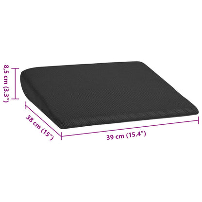 Cuscino per la seduta Nero 39 x 38 x 8,5 cm Schiuma PU | homemem39