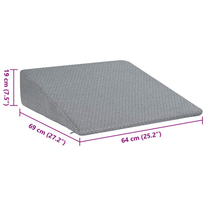 Cuscino a Wedge 69 x 64 x 19 cm Medio Schiuma Memory Grigio | homemem39