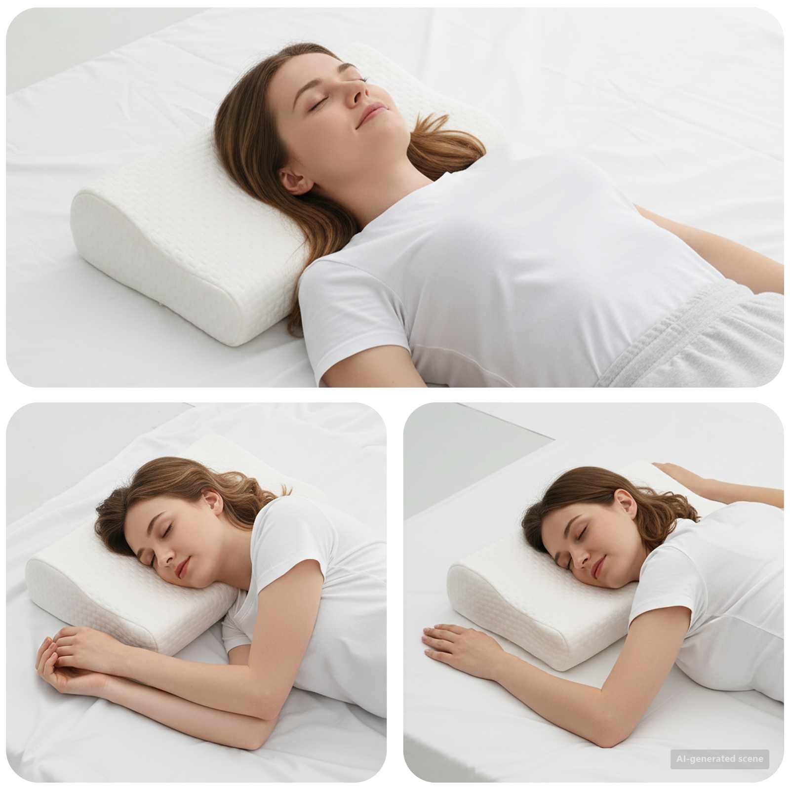 Cuscino da Letto Bianco 50 x 30 x 10,5 cm Schiuma Memory | homemem39