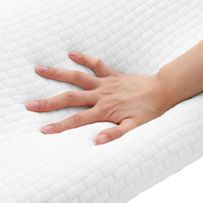 Cuscino da Letto Bianco 80 x 40 x 12,5 cm Schiuma Memory | homemem39