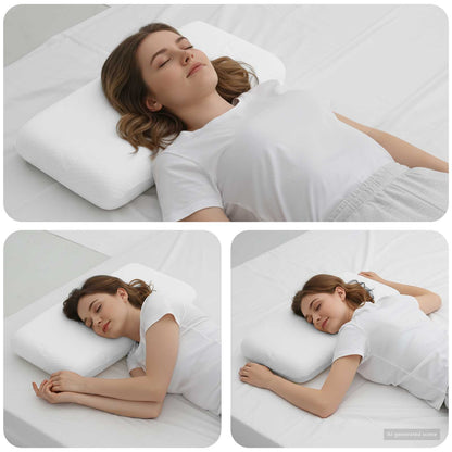 Cuscino da Letto Bianco 70 x 36 x 6,5 cm Schiuma Memory | homemem39