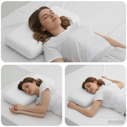 Cuscino da Letto Bianco 70 x 36 x 8,5 cm Schiuma Memory | homemem39