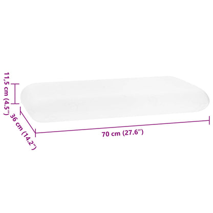 Cuscino da Letto Bianco 70 x 36 x 11,5 cm Schiuma Memory | homemem39