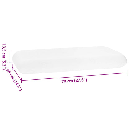 Cuscino da Letto Bianco 70 x 36 x 13,5 cm Schiuma Memory | homemem39