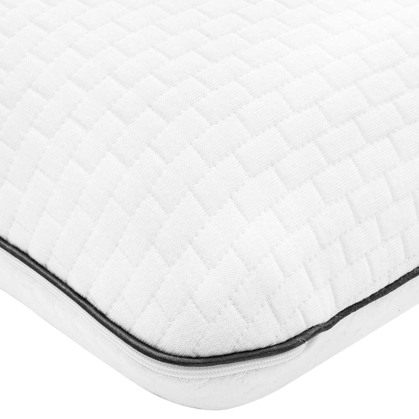 Cuscino da Letto Tinta unita Bianco 70 x 35 x 10 cm Schiuma Gel | homemem39