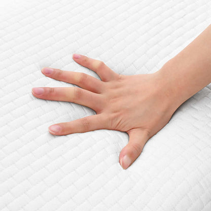 Cuscino da Letto Tinta unita Bianco 70 x 35 x 10 cm Schiuma Gel | homemem39