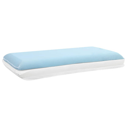 Cuscino da Letto Tinta unita Bianco 70 x 35 x 10 cm Schiuma Gel | homemem39