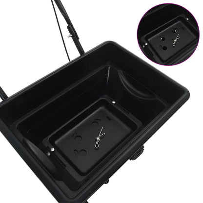 Spanditore Nero 47 x 82 x 75 cm PVC e Acciaio