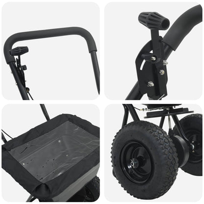 Spanditore Nero 53 x 81,5 x 78 cm PVC e Acciaio