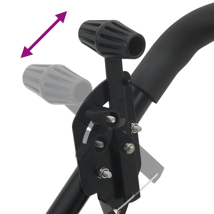 Spanditore Nero 53 x 81,5 x 78 cm PVC e Acciaio