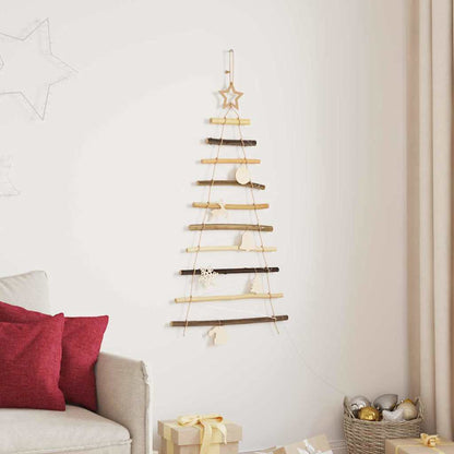 Albero di Natale Naturale 90 cm legno massiccio di frassino