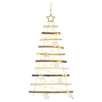 Albero di Natale Naturale 90 cm legno massiccio di frassino