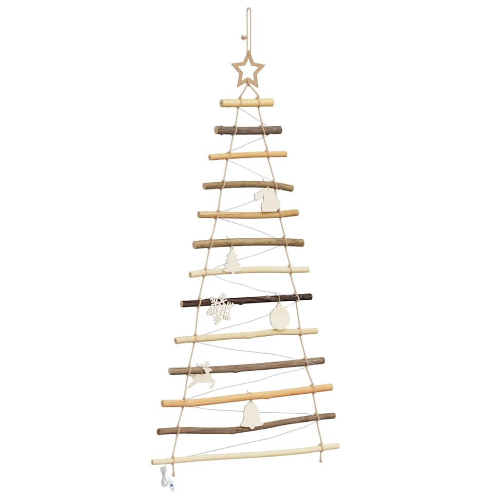 Albero di Natale Naturale 120 cm legno massiccio di frassino