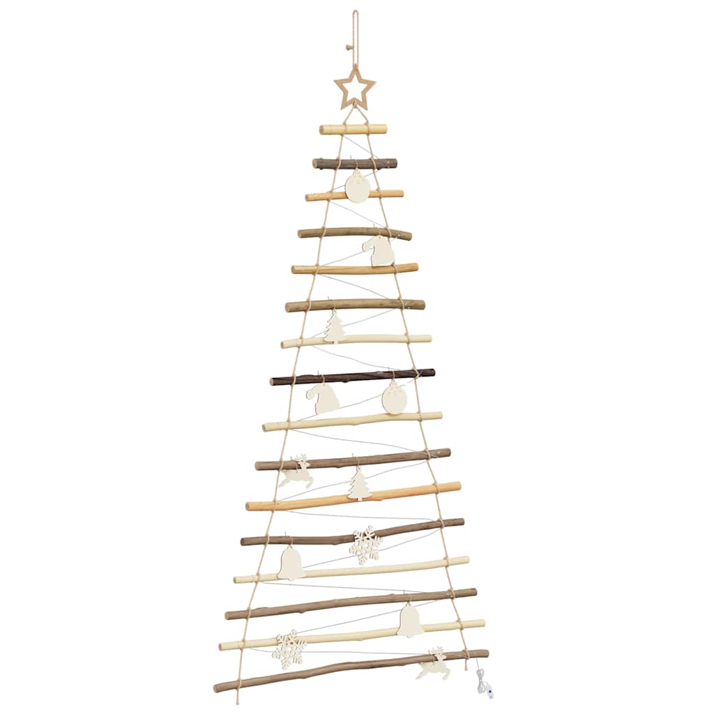 Albero di Natale Naturale 150 cm legno massiccio di frassino