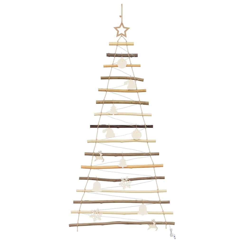 Albero di Natale Naturale 150 cm legno massiccio di frassino