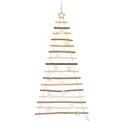 Albero di Natale Naturale 150 cm legno massiccio di frassino