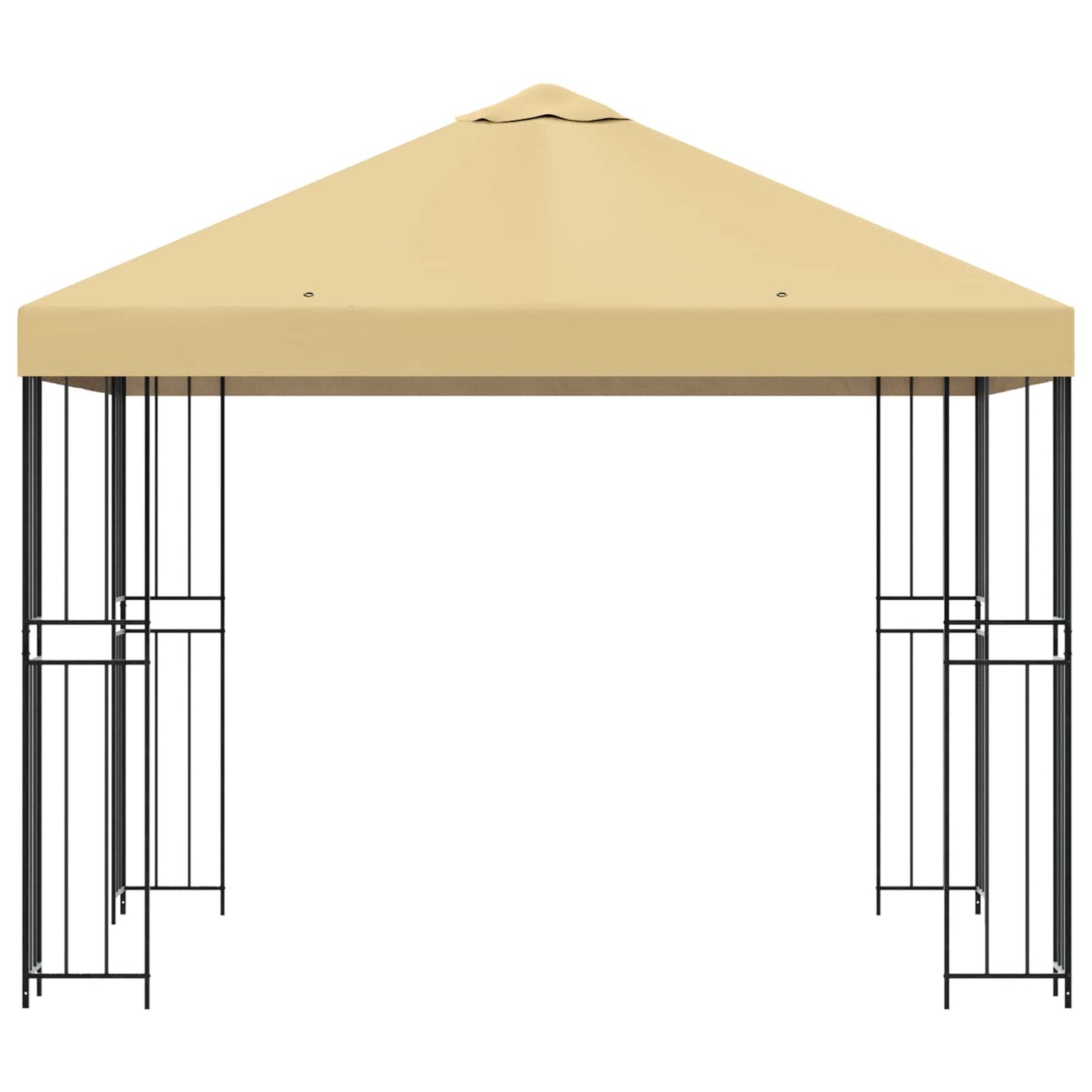 Gazebo 3 x 3 m Crema Poliestere e Acciaio 190 gsm | homemem39