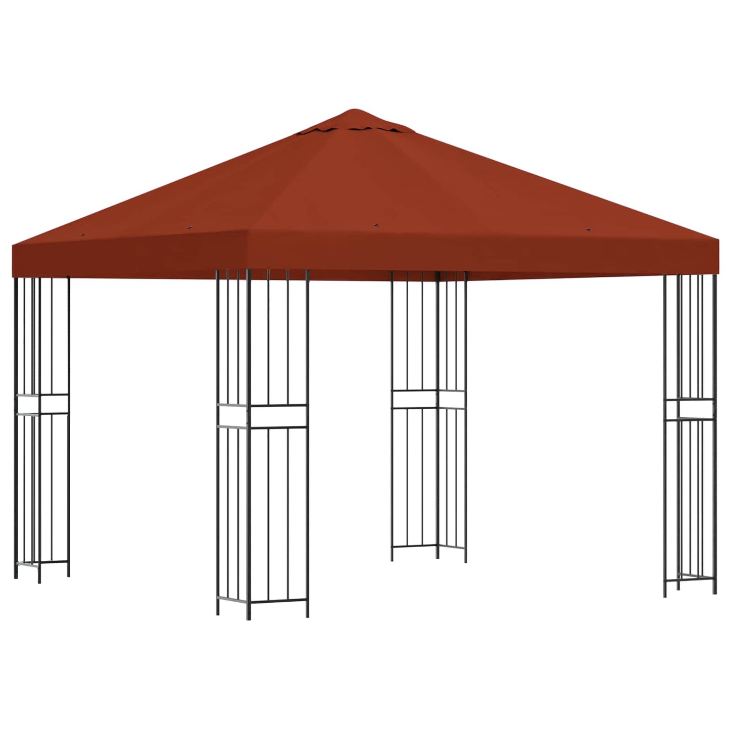Gazebo 3 x 3 m Terracotta Poliestere e Acciaio 190 gsm | homemem39