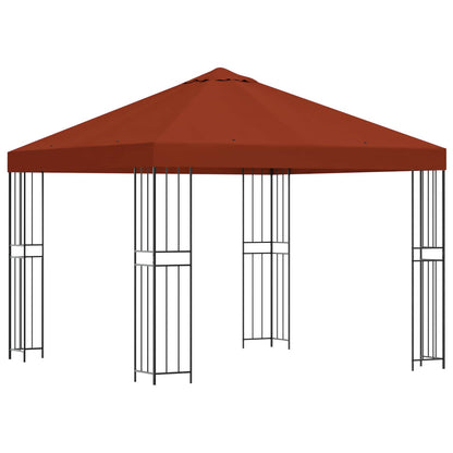 Gazebo 3 x 3 m Terracotta Poliestere e Acciaio 190 gsm | homemem39