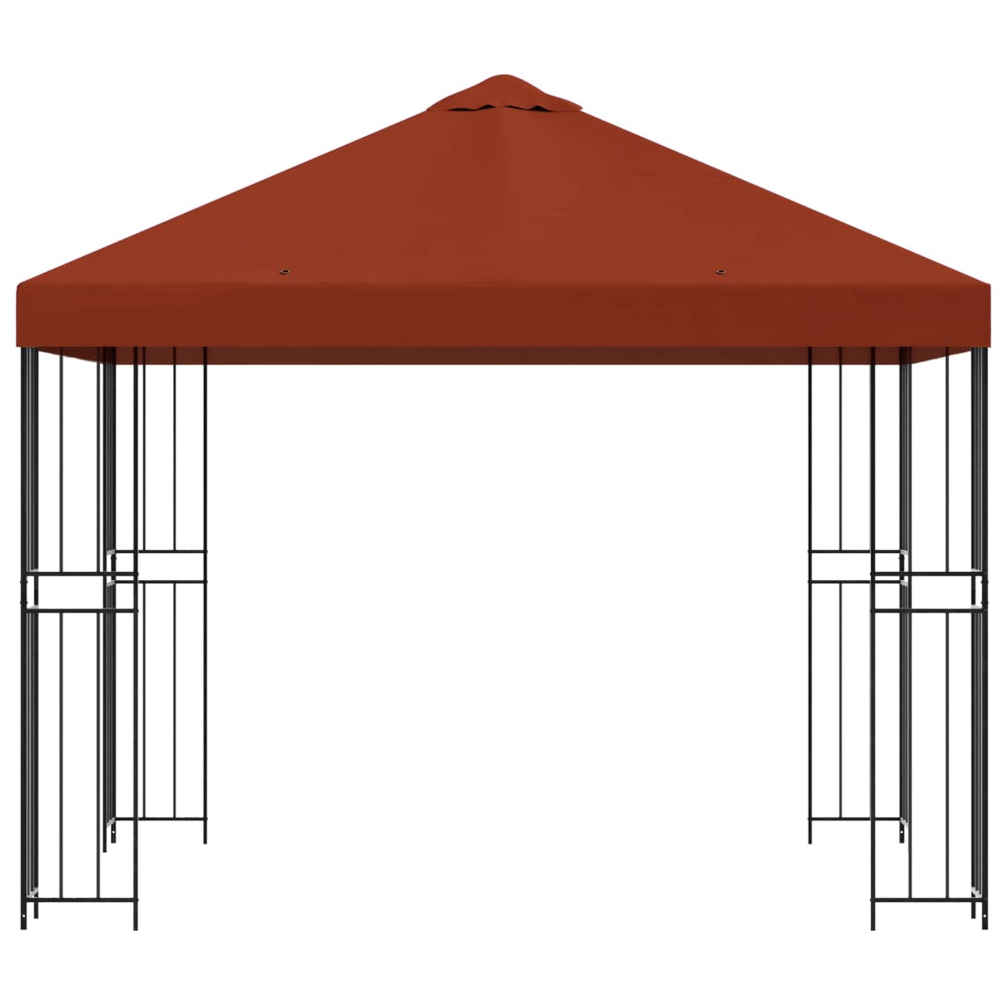 Gazebo 3 x 3 m Terracotta Poliestere e Acciaio 190 gsm | homemem39