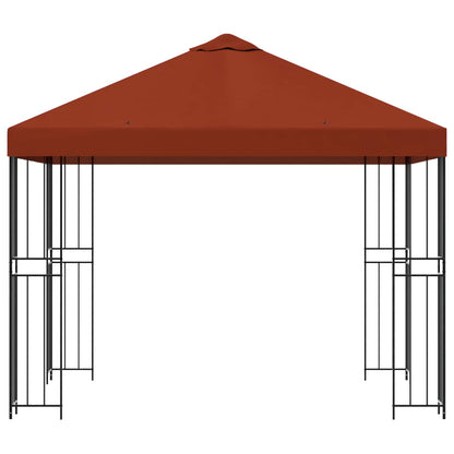 Gazebo 3 x 3 m Terracotta Poliestere e Acciaio 190 gsm | homemem39