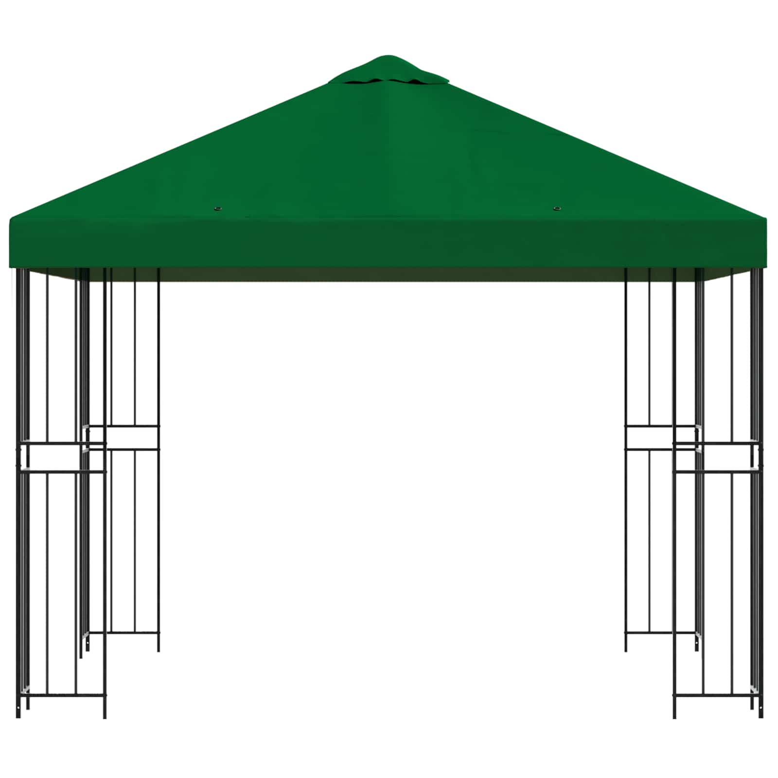 Gazebo 3 x 3 m Verde Poliestere e Acciaio 190 gsm | homemem39