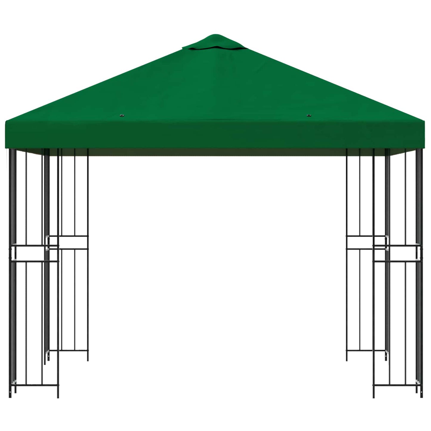 Gazebo 3 x 3 m Verde Poliestere e Acciaio 190 gsm | homemem39