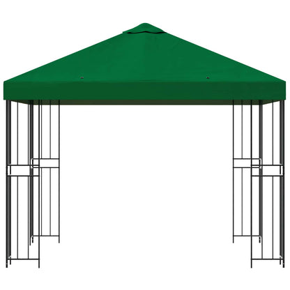 Gazebo 3 x 3 m Verde Poliestere e Acciaio 190 gsm | homemem39