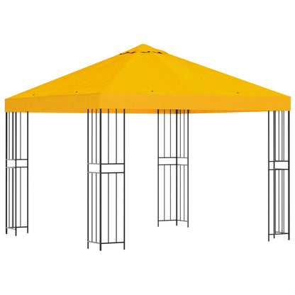 Gazebo 3 x 3 m Giallo Poliestere e Acciaio 190 gsm | homemem39