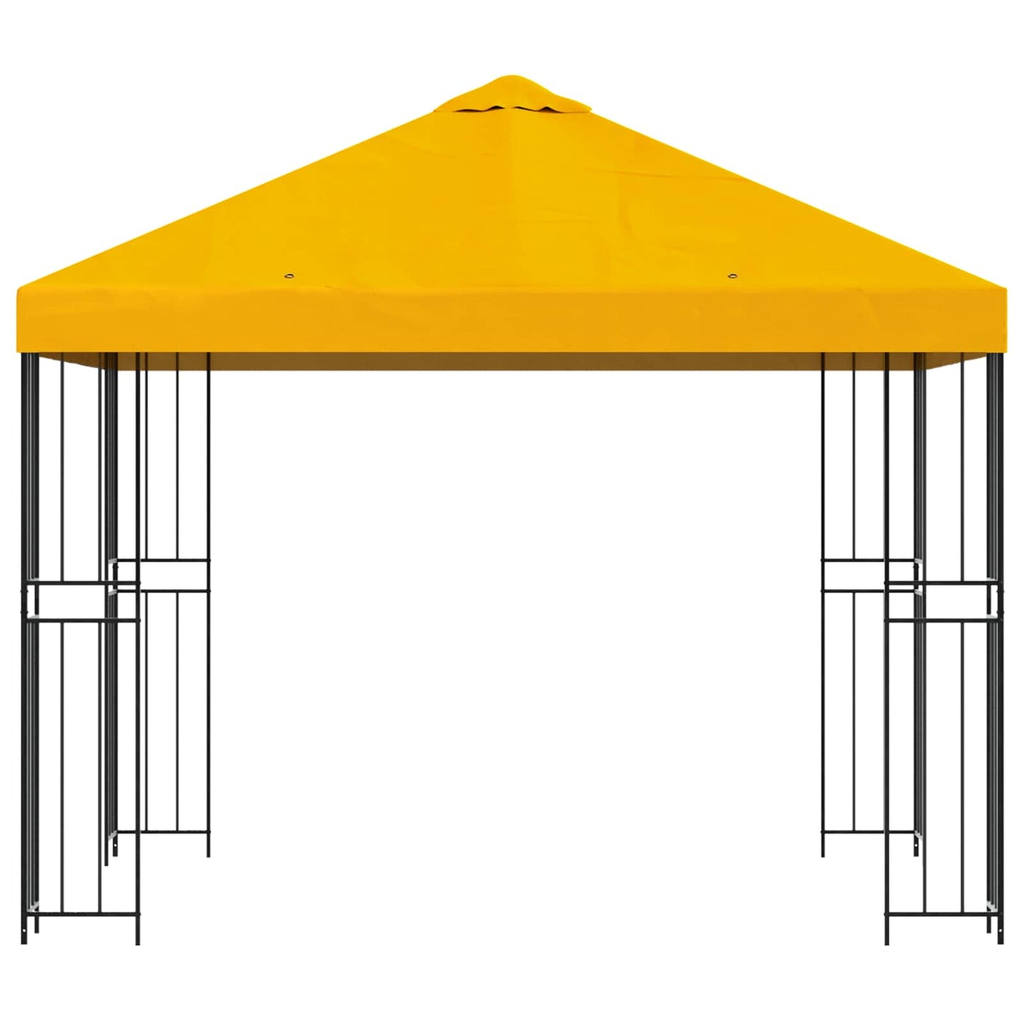 Gazebo 3 x 3 m Giallo Poliestere e Acciaio 190 gsm | homemem39