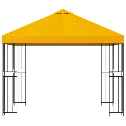Gazebo 3 x 3 m Giallo Poliestere e Acciaio 190 gsm | homemem39