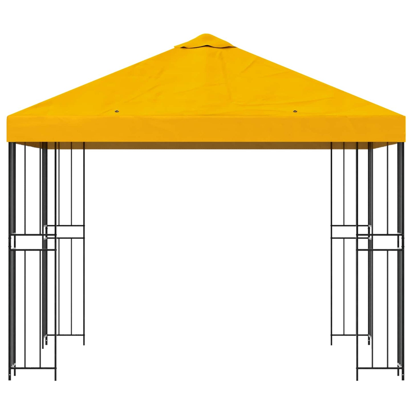Gazebo 3 x 3 m Giallo Poliestere e Acciaio 190 gsm | homemem39