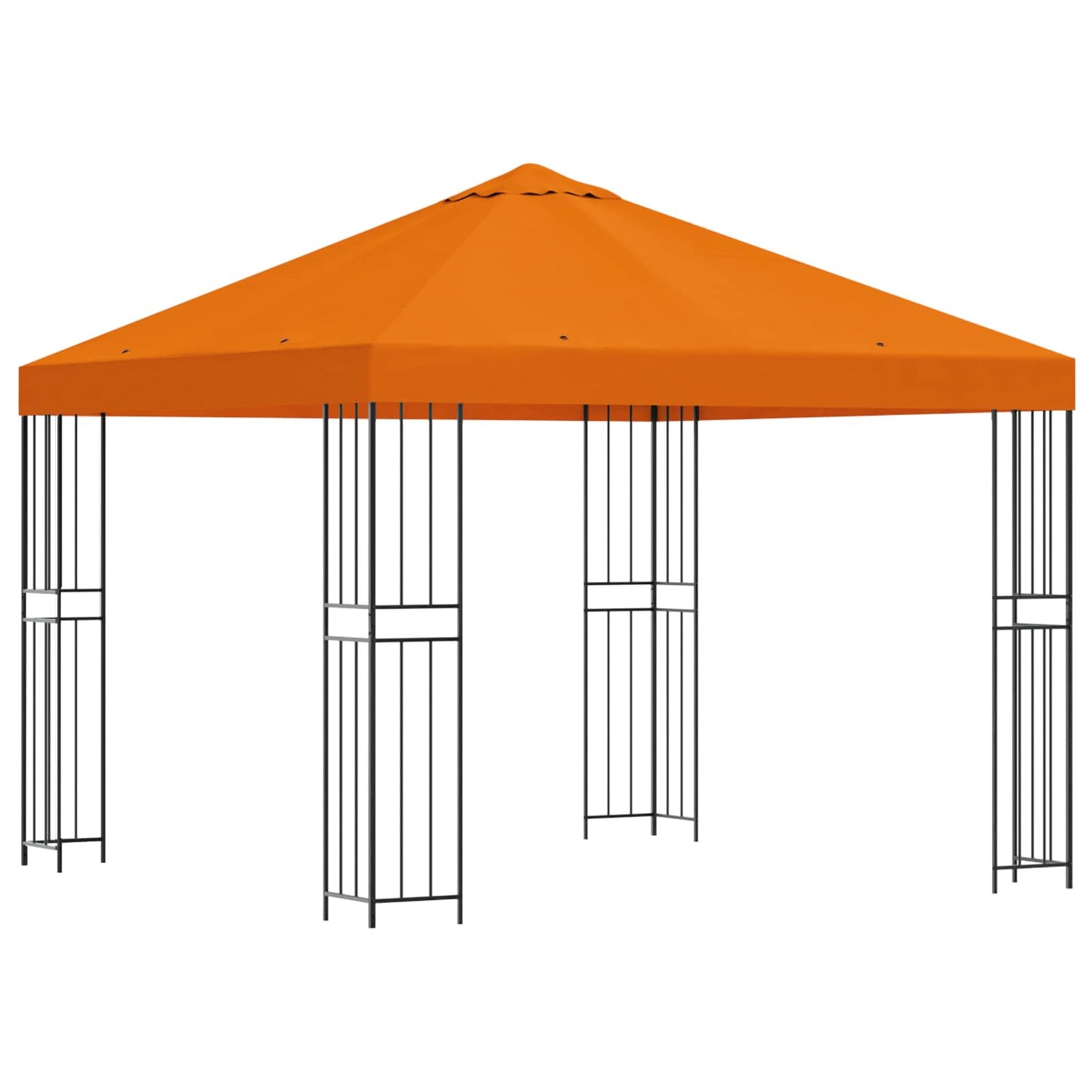Gazebo 3 x 3 m Arancione Poliestere e Acciaio 190 gsm | homemem39