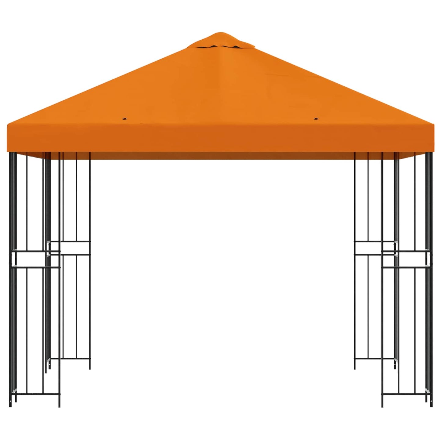 Gazebo 3 x 3 m Arancione Poliestere e Acciaio 190 gsm | homemem39