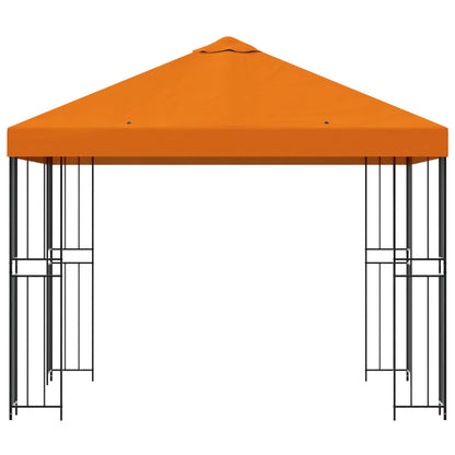 Gazebo 3 x 3 m Arancione Poliestere e Acciaio 190 gsm | homemem39