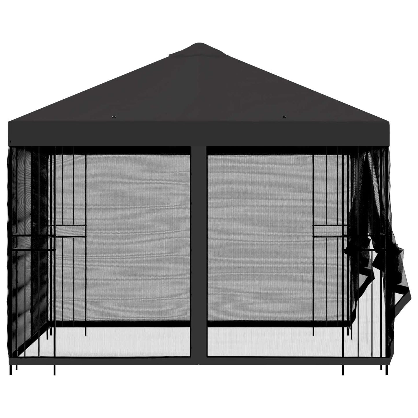 Gazebo da giardino con pareti laterali 3 x 3 m Antracite | homemem39