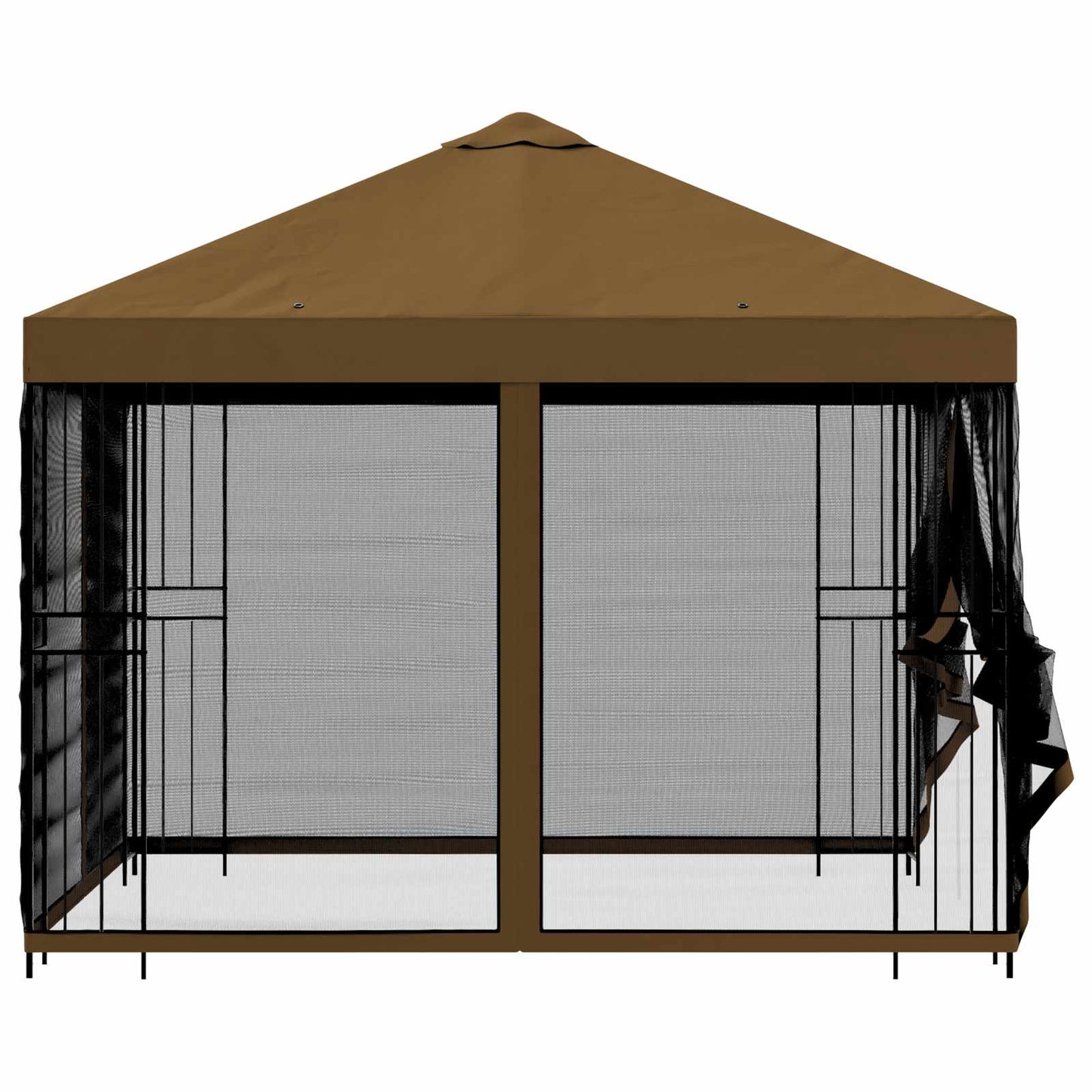Gazebo da giardino con pareti laterali 3 x 3 m Tortora | homemem39