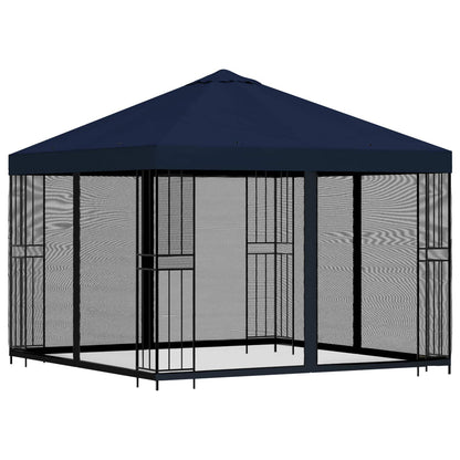 Gazebo da giardino con pareti laterali 3 x 3 m Blu | homemem39