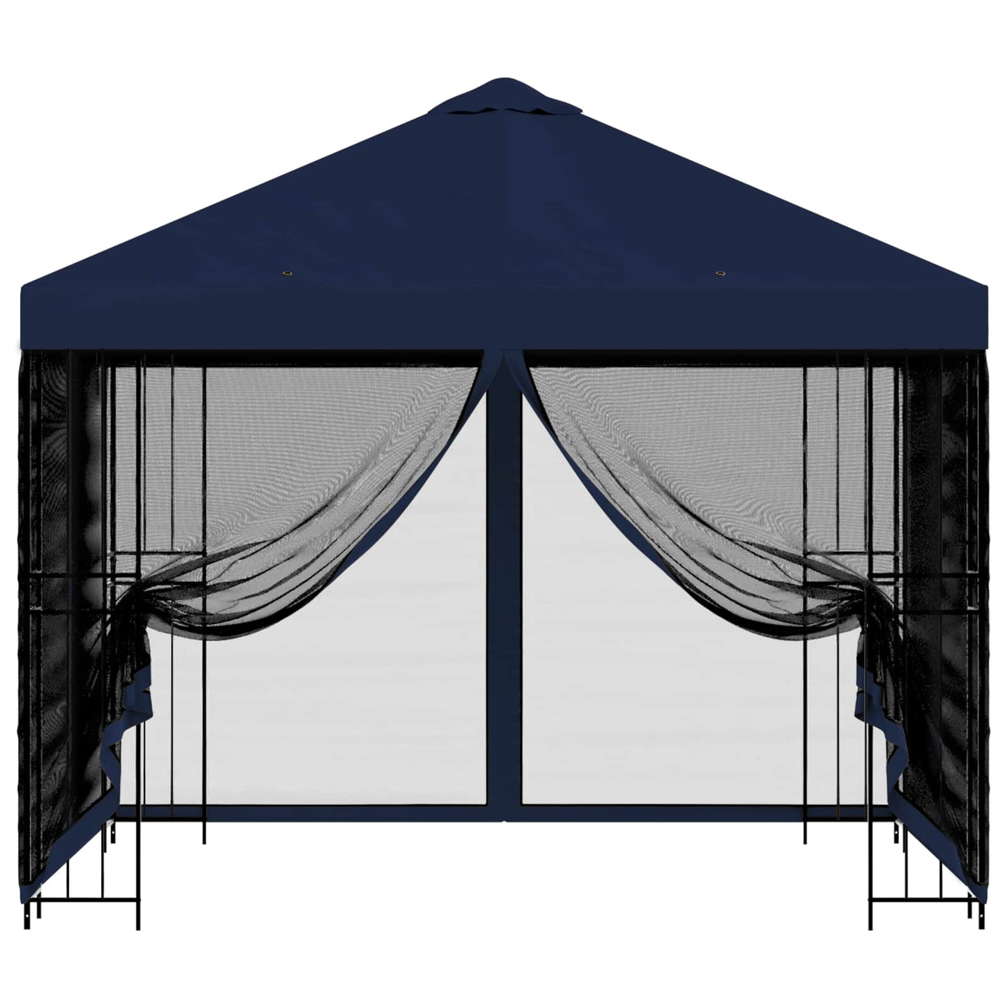 Gazebo da giardino con pareti laterali 3 x 3 m Blu | homemem39