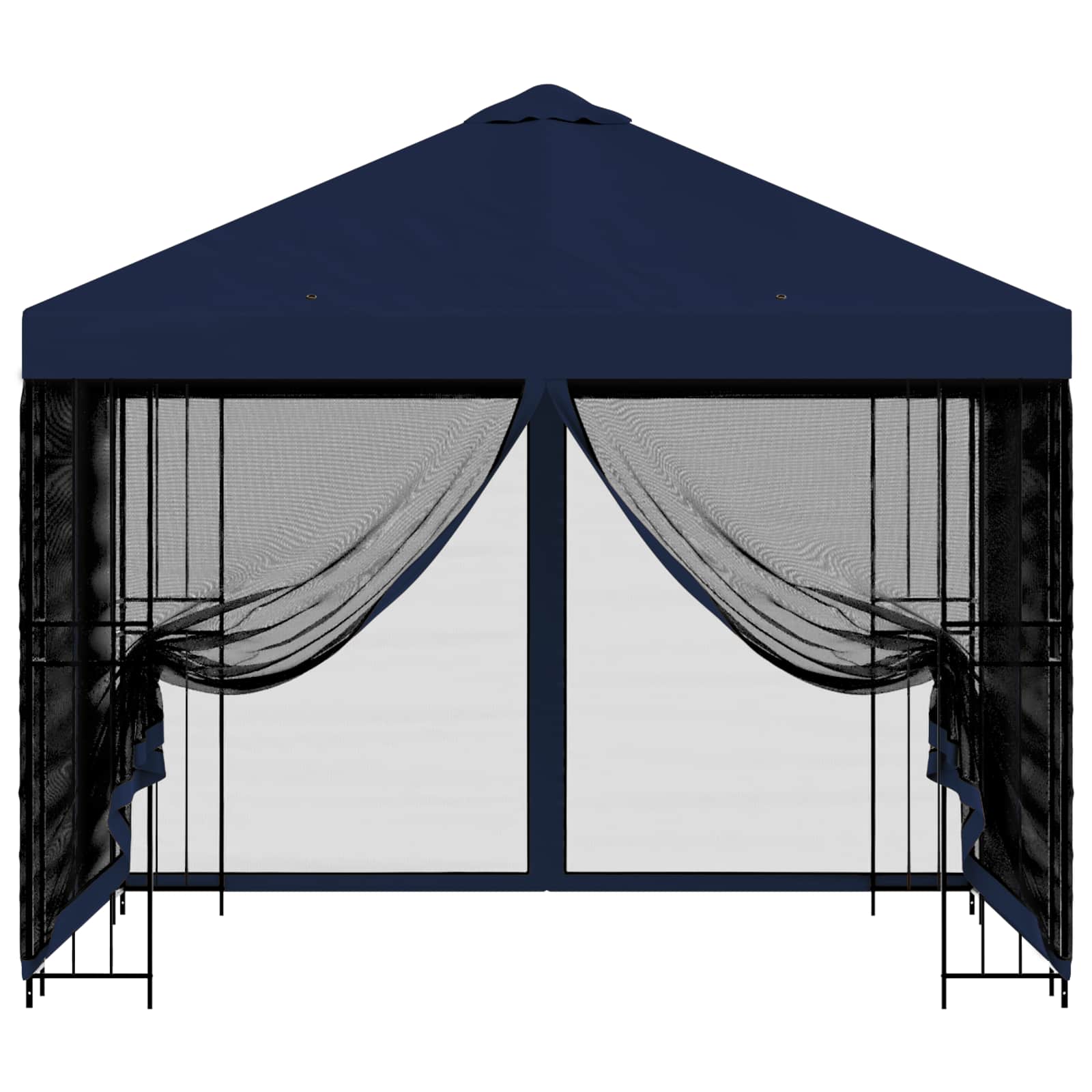 Gazebo da giardino con pareti laterali 3 x 3 m Blu | homemem39