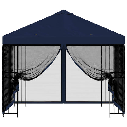 Gazebo da giardino con pareti laterali 3 x 3 m Blu | homemem39