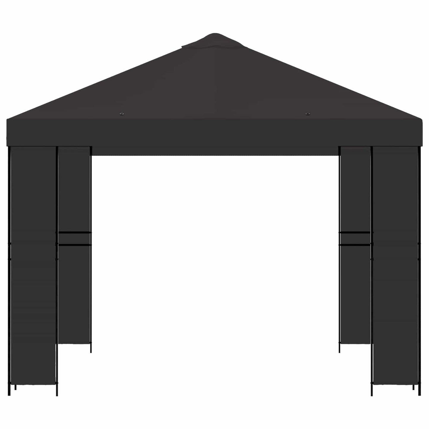 Gazebo 3 x 3 m Antracite Poliestere e Acciaio 190 gsm | homemem39
