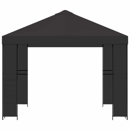 Gazebo 3 x 3 m Antracite Poliestere e Acciaio 190 gsm | homemem39