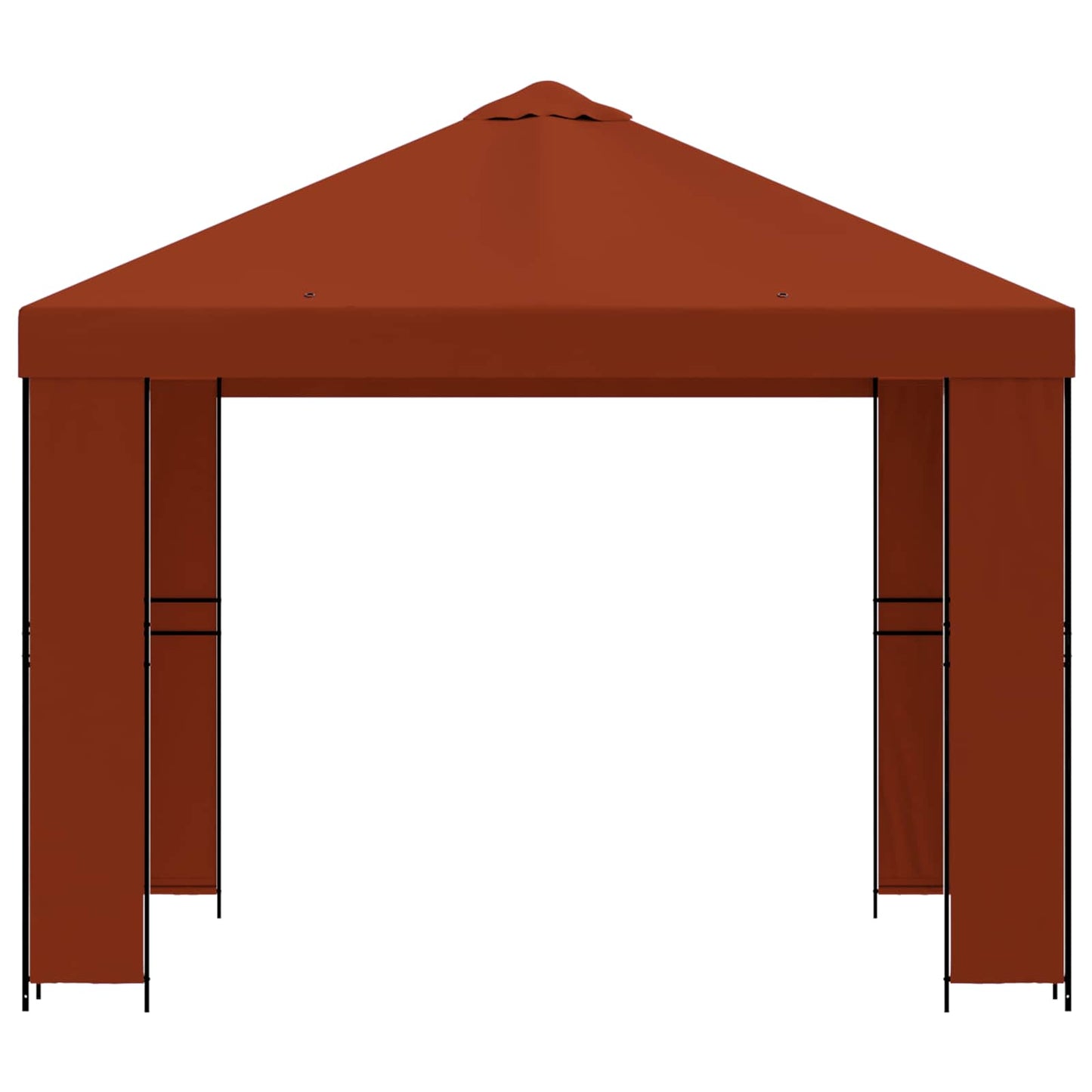 Gazebo 3 x 3 m Terracotta Poliestere e Acciaio 190 gsm | homemem39