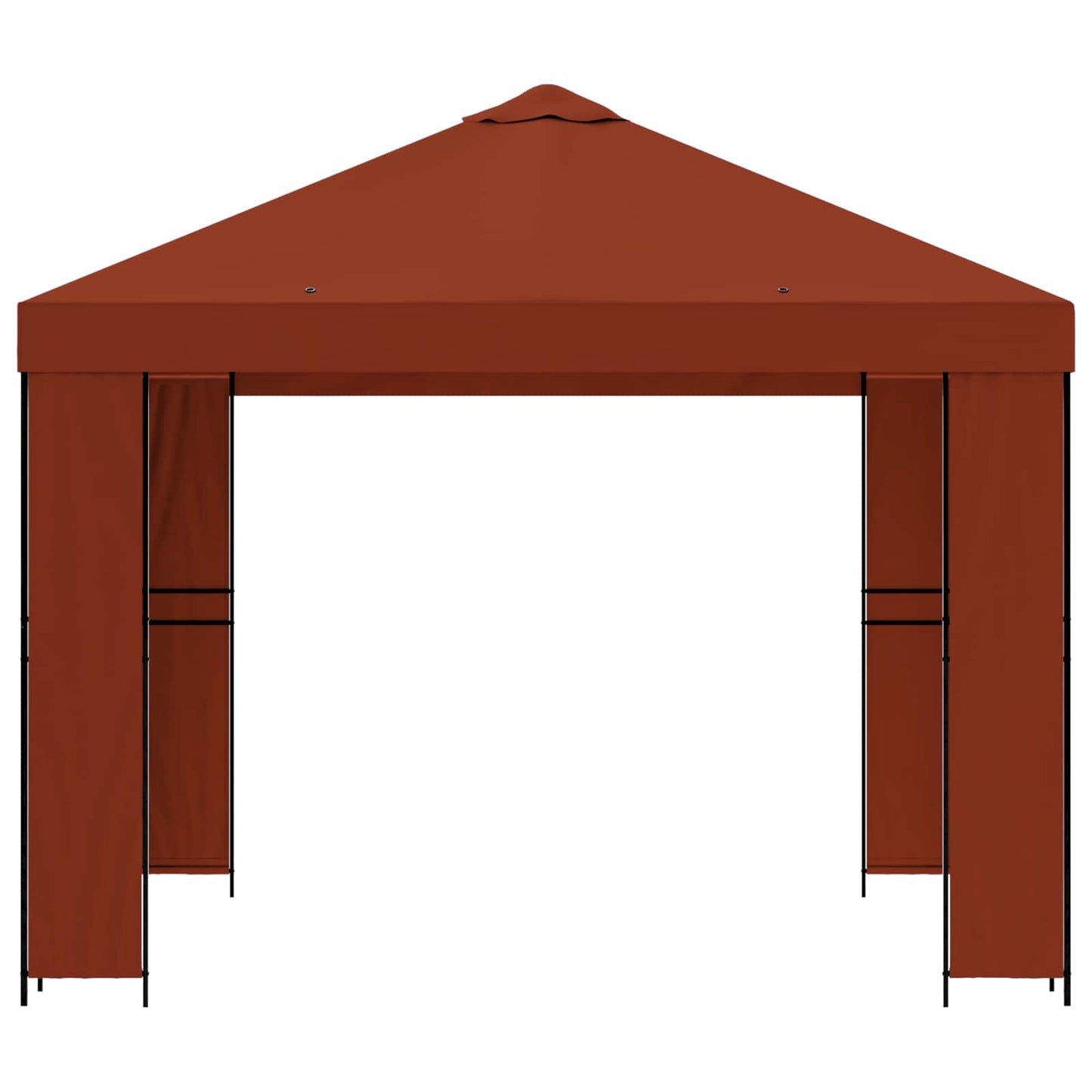 Gazebo 3 x 3 m Terracotta Poliestere e Acciaio 190 gsm | homemem39