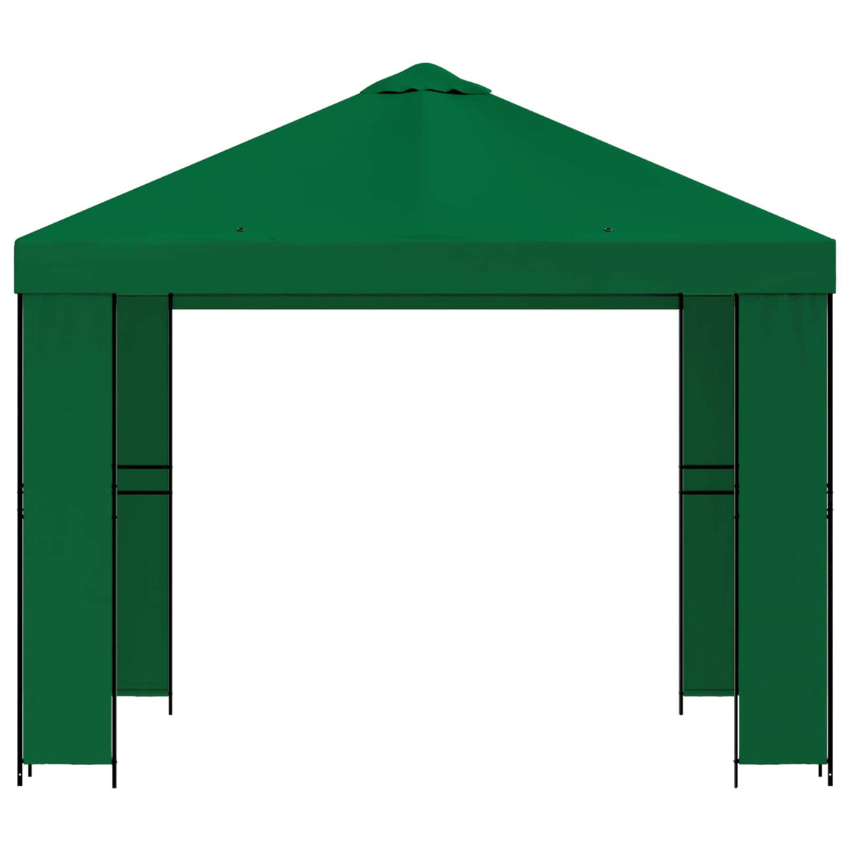 Gazebo 3 x 3 m Verde Poliestere e Acciaio 190 gsm | homemem39