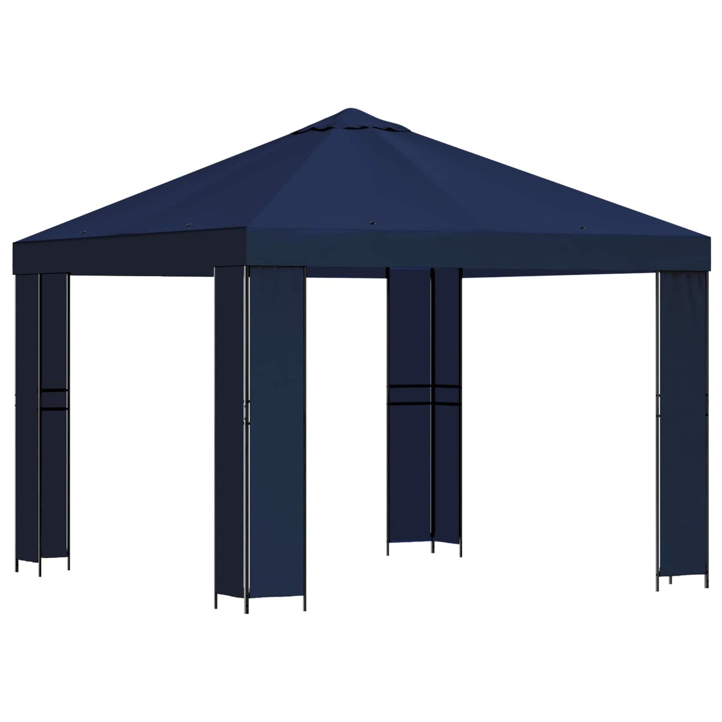 Gazebo 3 x 3 m Blu Poliestere e Acciaio 190 gsm | homemem39